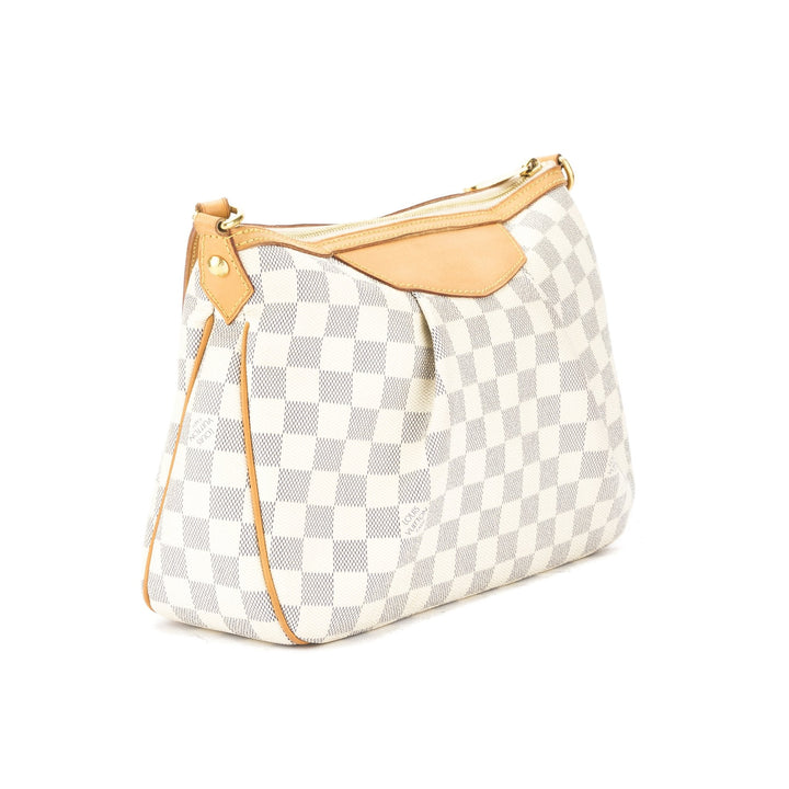 L*V Damier Azur Siracusa PM Bag (Pre Owned)