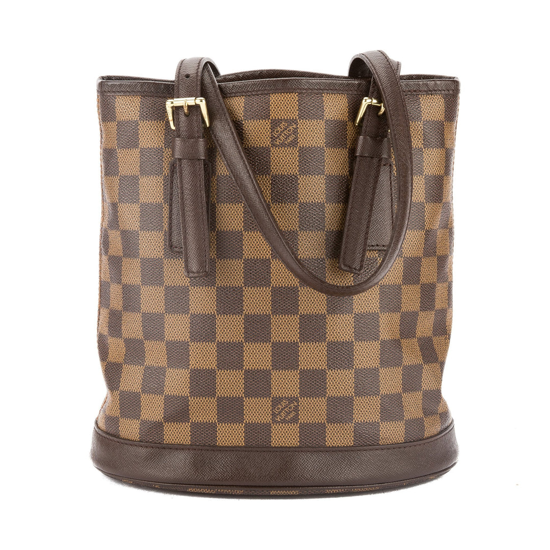 L*V Damier Ebene Marais Bucket Bag (Pre Owned)