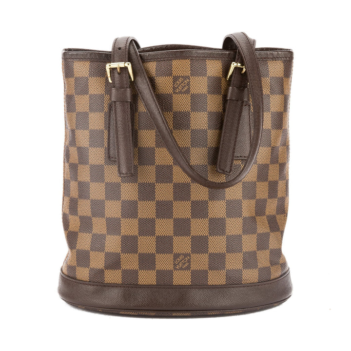 L*V Damier Ebene Marais Bucket Bag (Pre Owned)