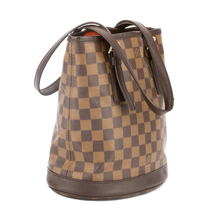 L*V Damier Ebene Marais Bucket Bag (Pre Owned)