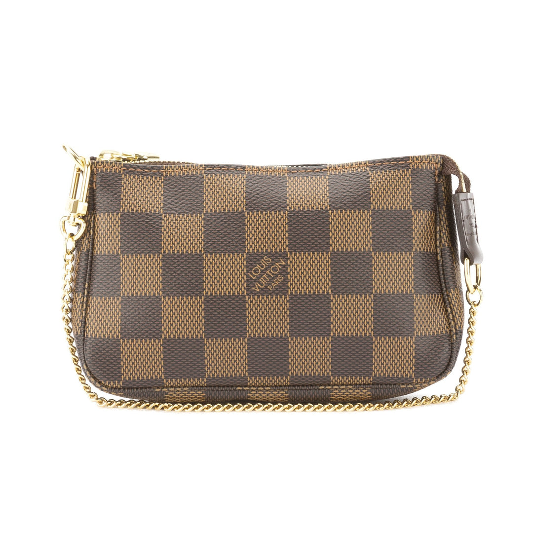 L*V Damier Ebene Mini Pochette Accessoires Bag (Pre Owned)