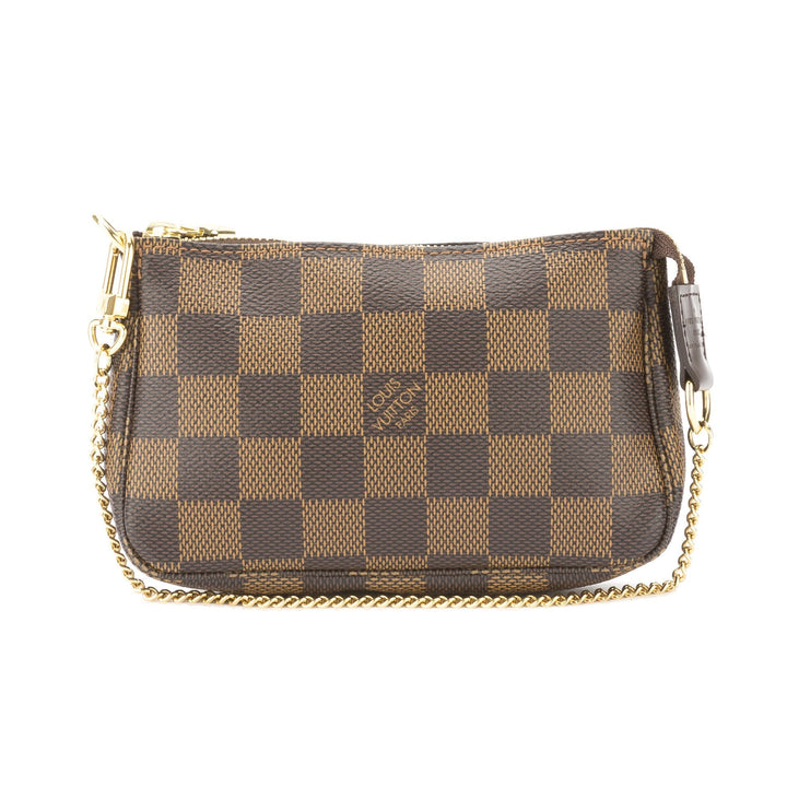 L*V Damier Ebene Mini Pochette Accessoires Bag (Pre Owned)