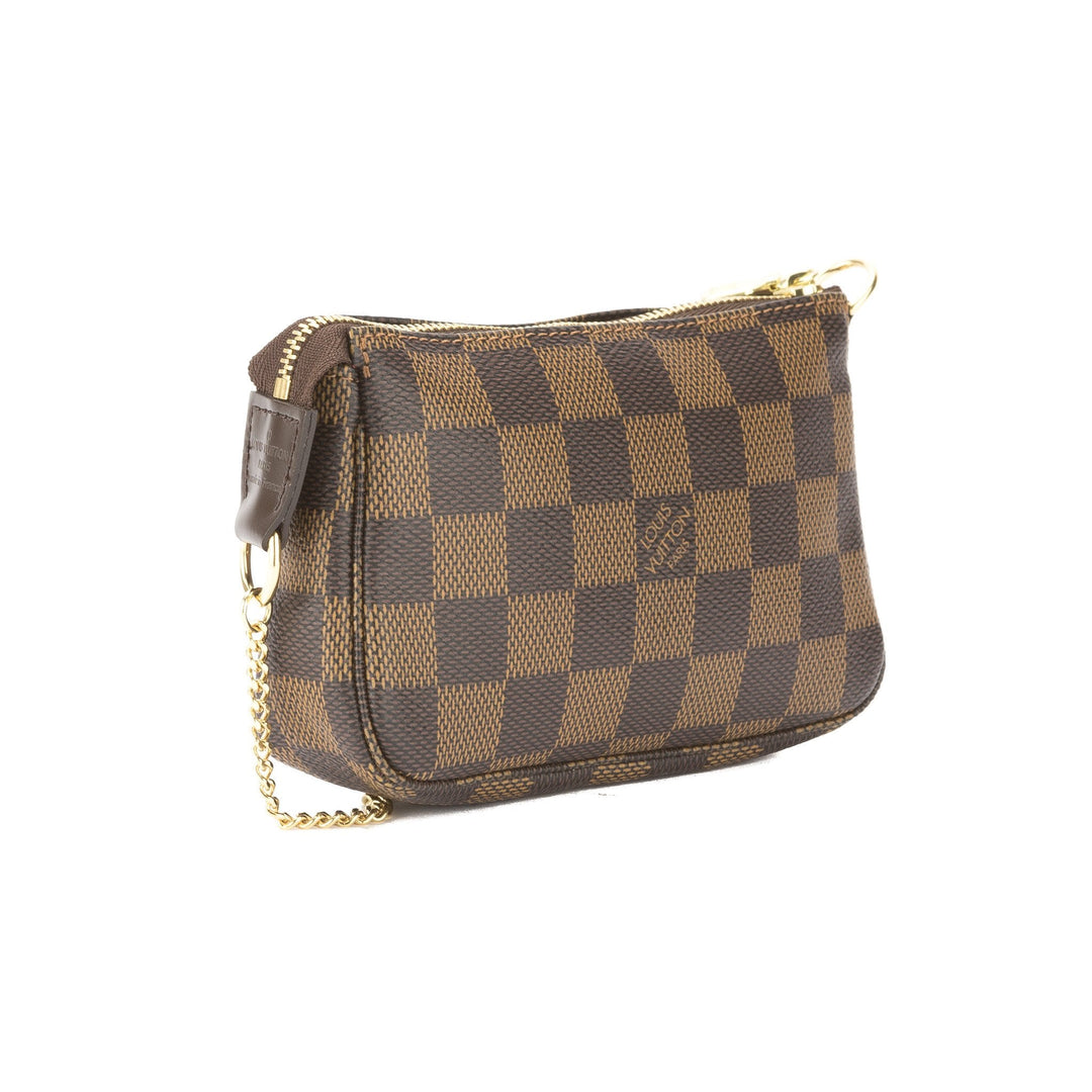 L*V Damier Ebene Mini Pochette Accessoires Bag (Pre Owned)
