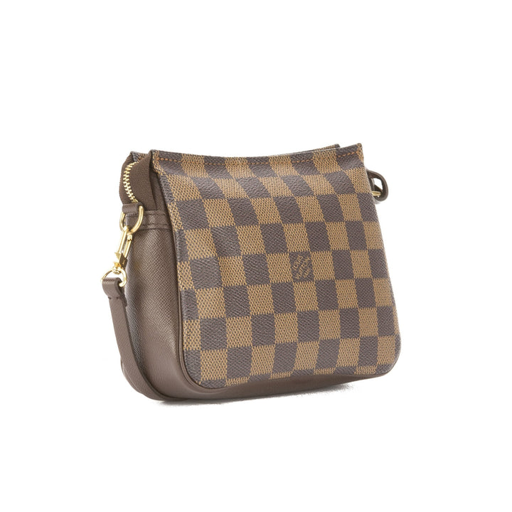 L*V Damier Ebene Trousse Cosmetic Tote Bag (Pre Owned)