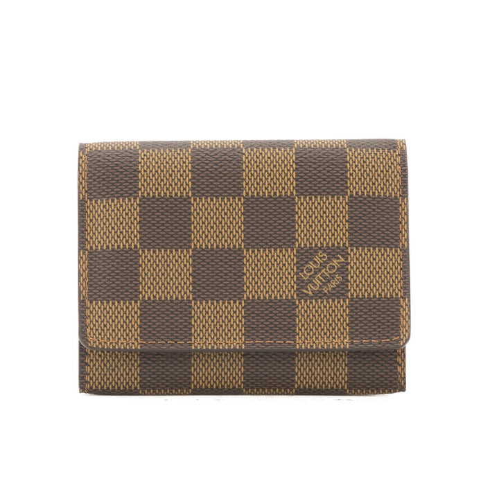 L*V Damier Ebene Enveloppe Cartes De Visite Card Case (Pre Owned)