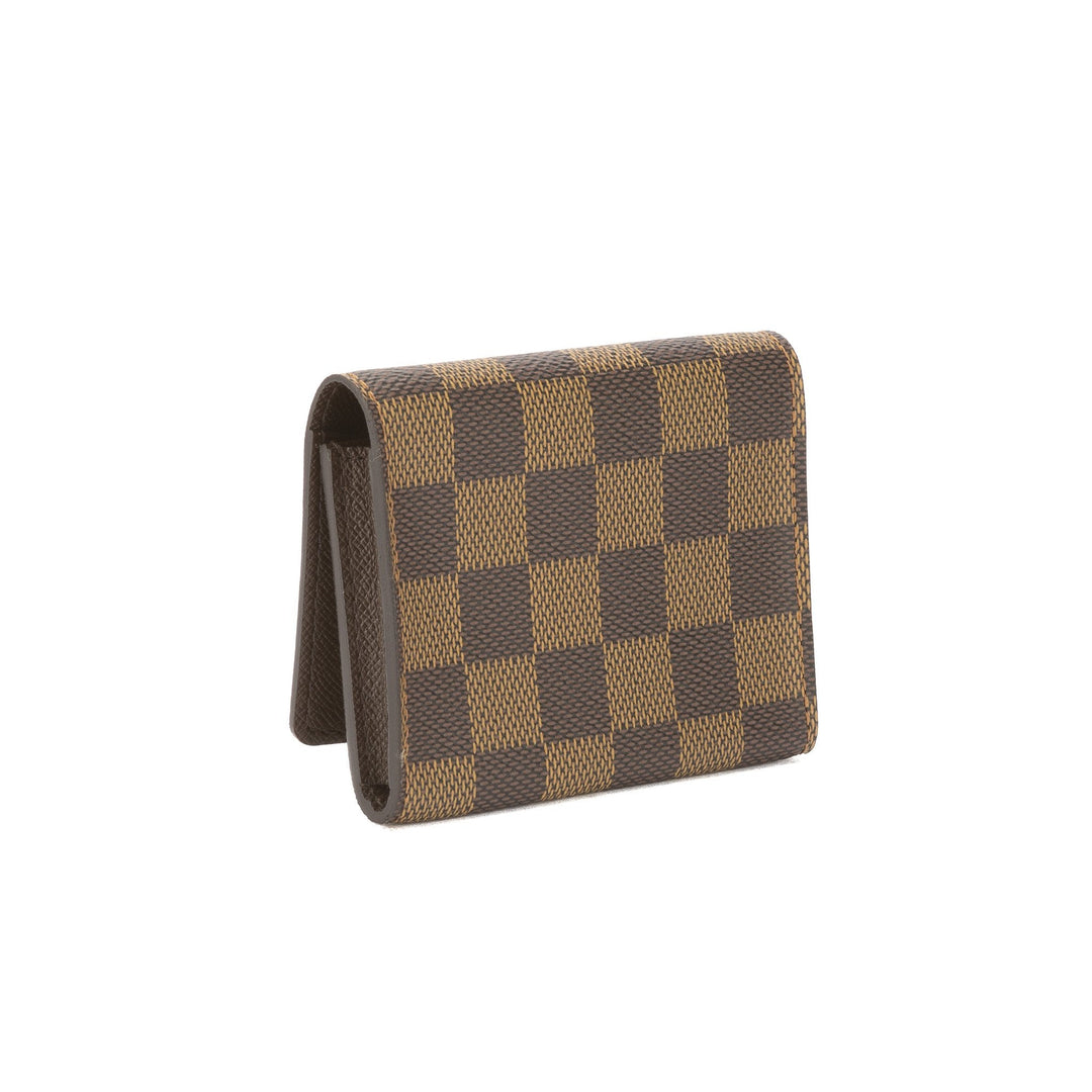 L*V Damier Ebene Enveloppe Cartes De Visite Card Case (Pre Owned)
