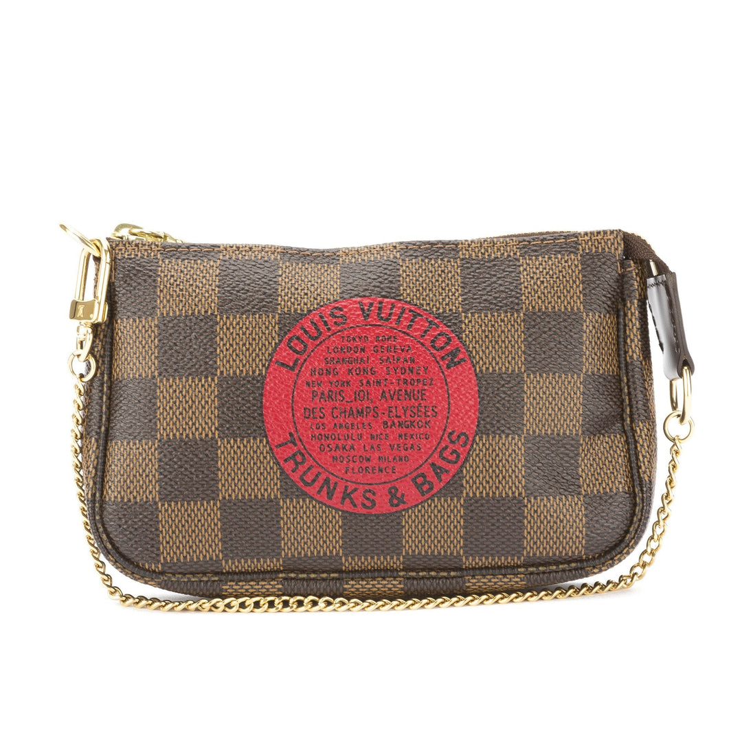 L*V Damier Ebene Mini Pochette TB Accessoires Bag (Pre Owned)