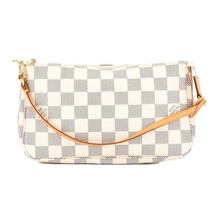 L*V Damier Azur Pochette Accessoires Bag (Pre Owned)