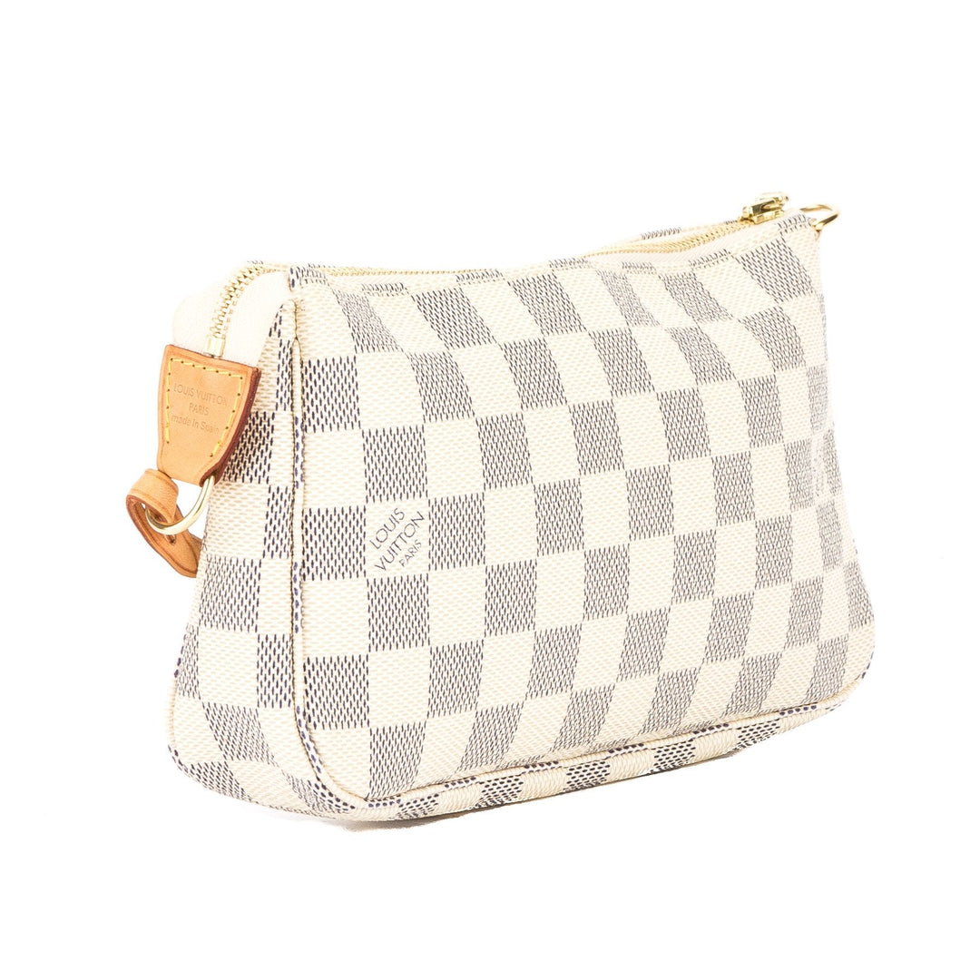 L*V Damier Azur Pochette Accessoires Bag (Pre Owned)