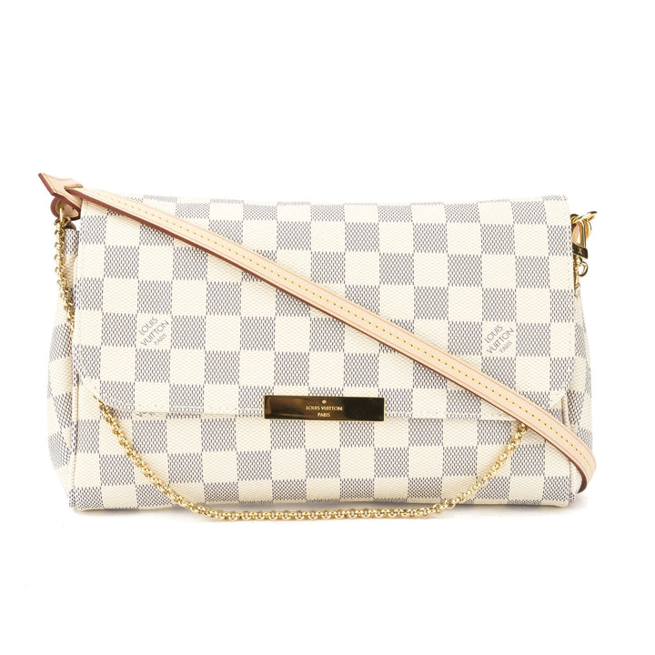 L*V Damier Azur Favorite MM Bag (Pre Owned)