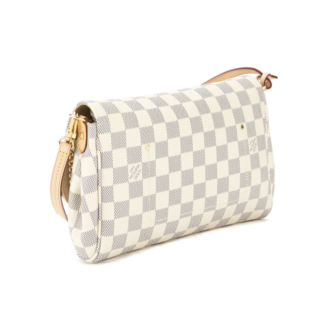 L*V Damier Azur Favorite MM Bag (Pre Owned)