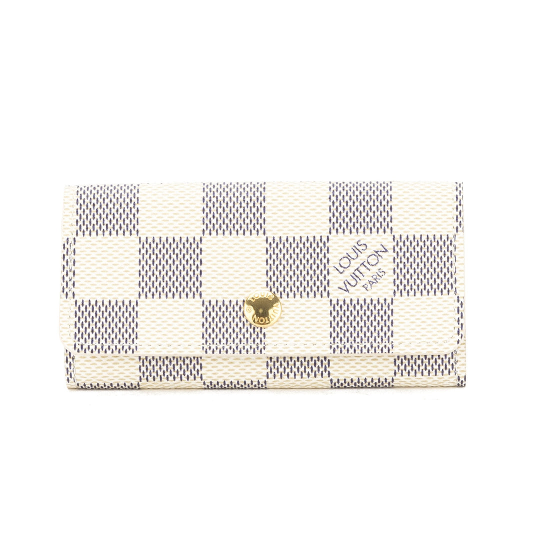 L*V Damier Azur Multicles 4-key Case (Pre Owned)