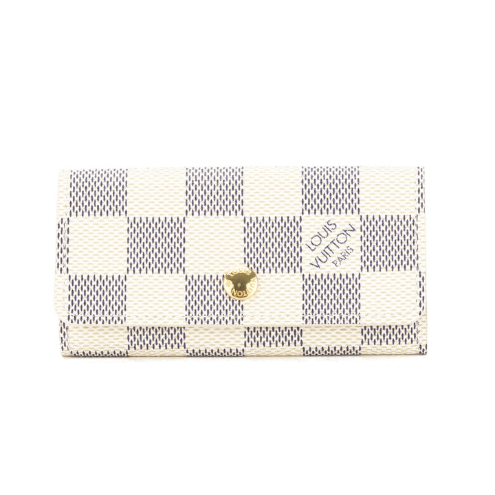 L*V Damier Azur Multicles 4-key Case (Pre Owned)