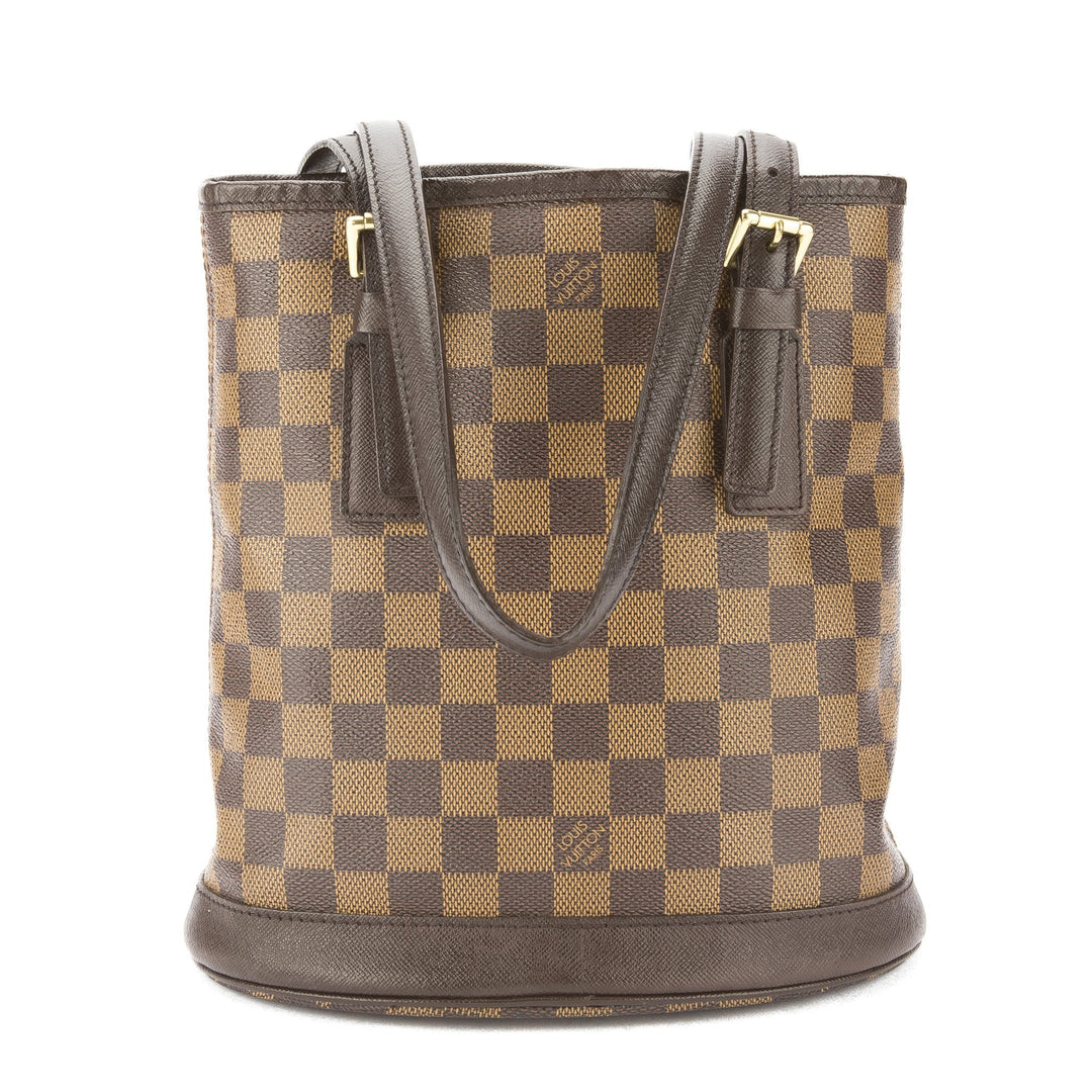 L*V Damier Ebene Marais Bucket Bag (Pre Owned)