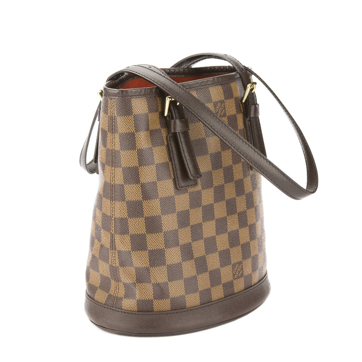 L*V Damier Ebene Marais Bucket Bag (Pre Owned)