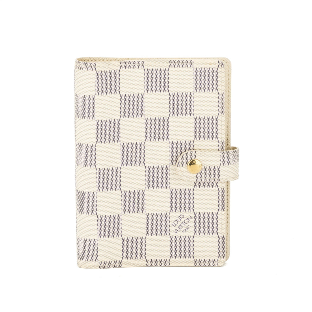L*V Damier Azur Agenda PM Day Planner Cover (Pre Owned)
