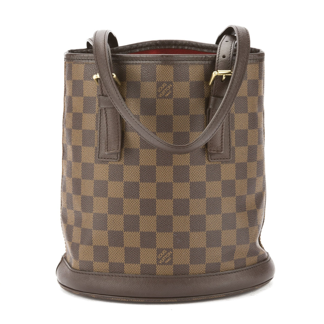 L*V Damier Ebene Marais Bucket Bag (Pre Owned)