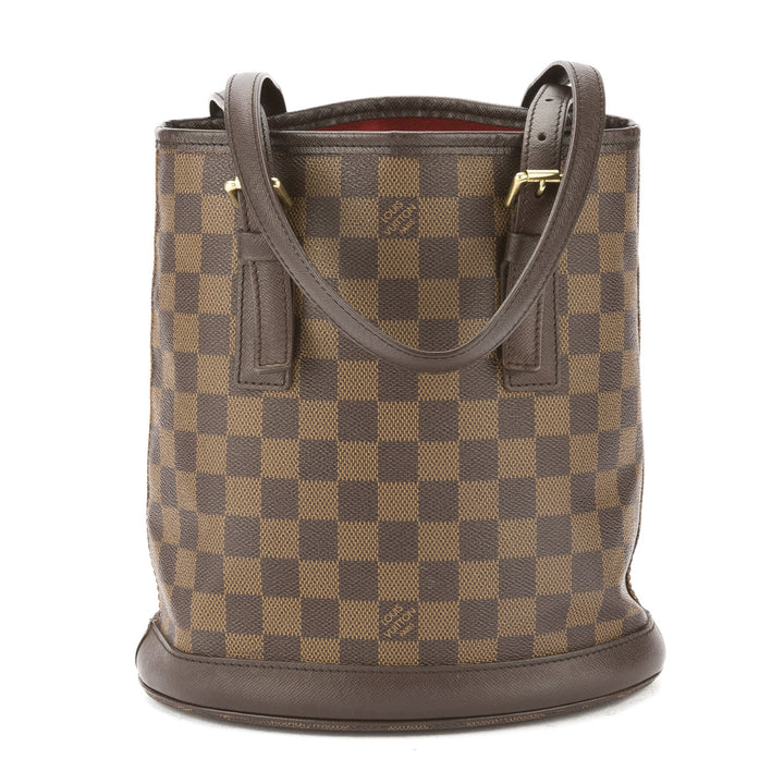 L*V Damier Ebene Marais Bucket Bag (Pre Owned)