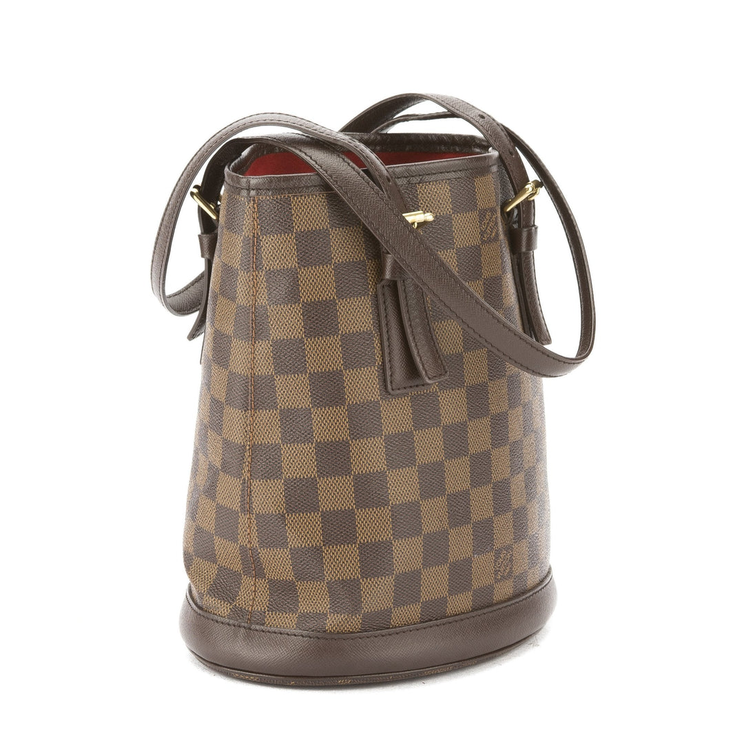 L*V Damier Ebene Marais Bucket Bag (Pre Owned)