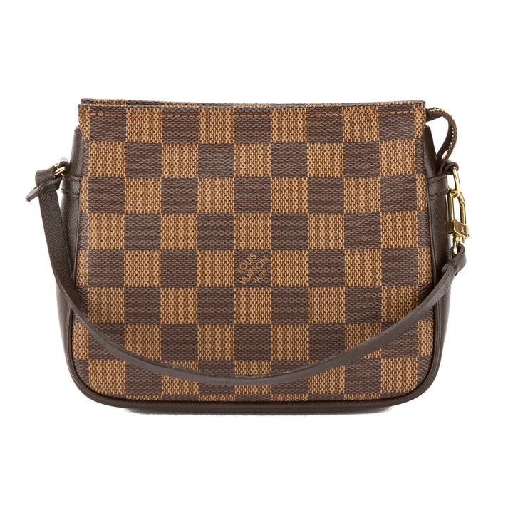 L*V Damier Ebene Trousse Cosmetic Tote Bag (Pre Owned)