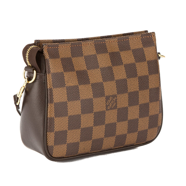 L*V Damier Ebene Trousse Cosmetic Tote Bag (Pre Owned)