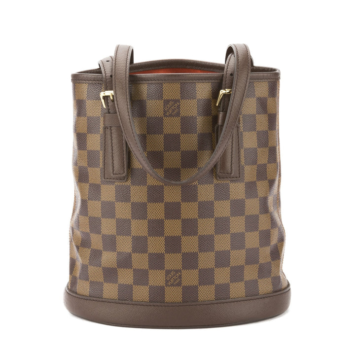 L*V Damier Ebene Marais Bucket Bag (Pre Owned)