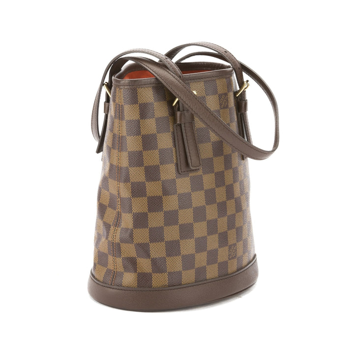 L*V Damier Ebene Marais Bucket Bag (Pre Owned)