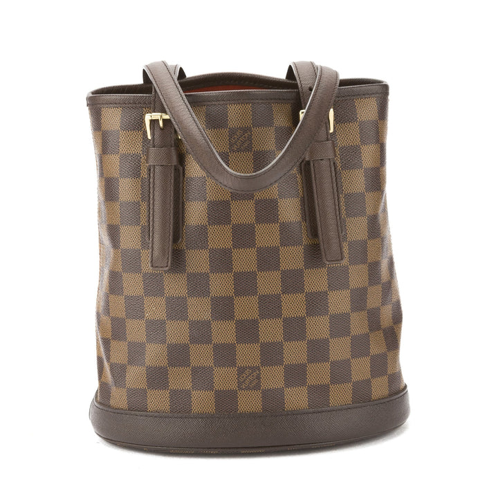L*V Damier Ebene Marais Bucket Bag (Pre Owned)