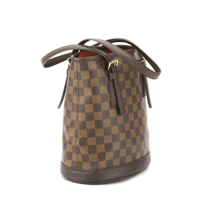 L*V Damier Ebene Marais Bucket Bag (Pre Owned)