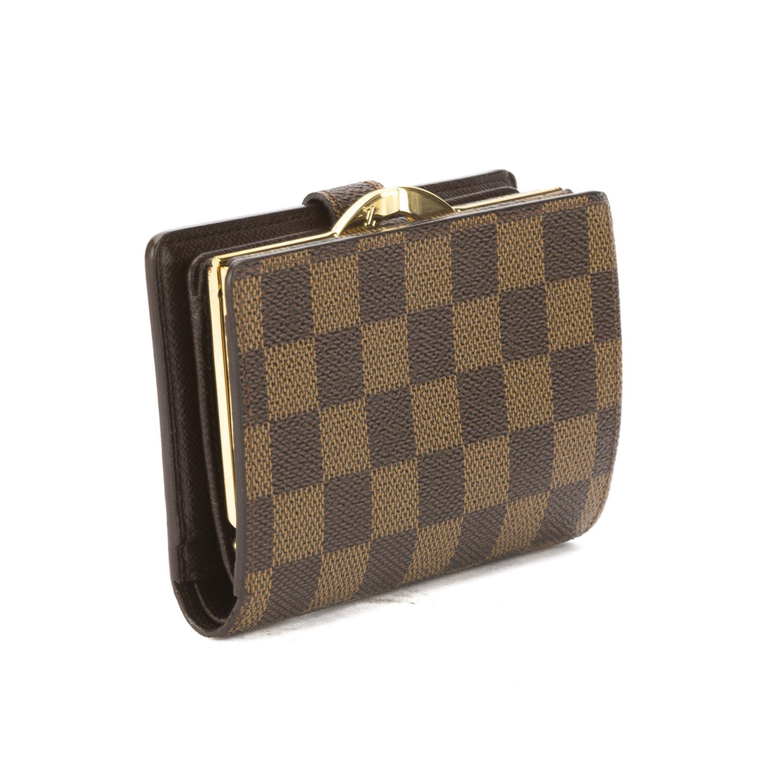 L*V Damier Ebene French Purse Wallet (Pre Owned)