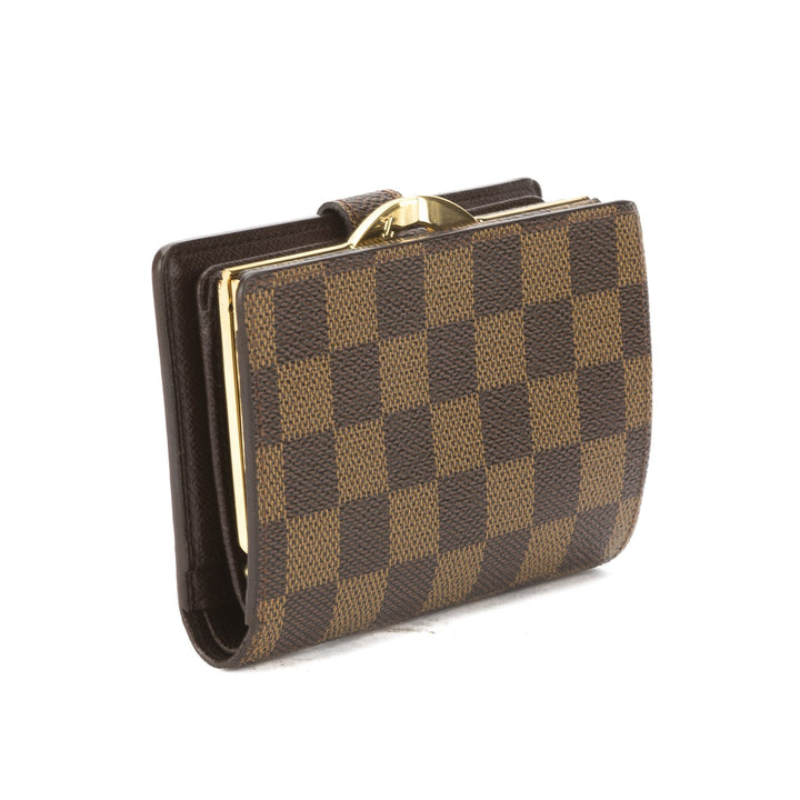 L*V Damier Ebene French Purse Wallet (Pre Owned)