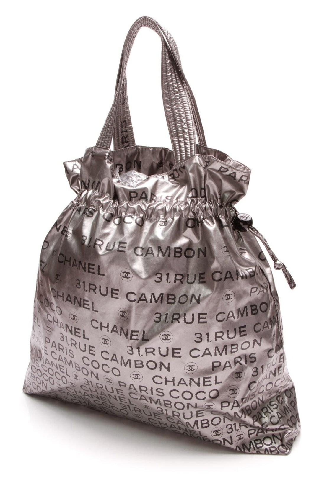 Unlimited Drawstring Tote Bag - Metallic Silver