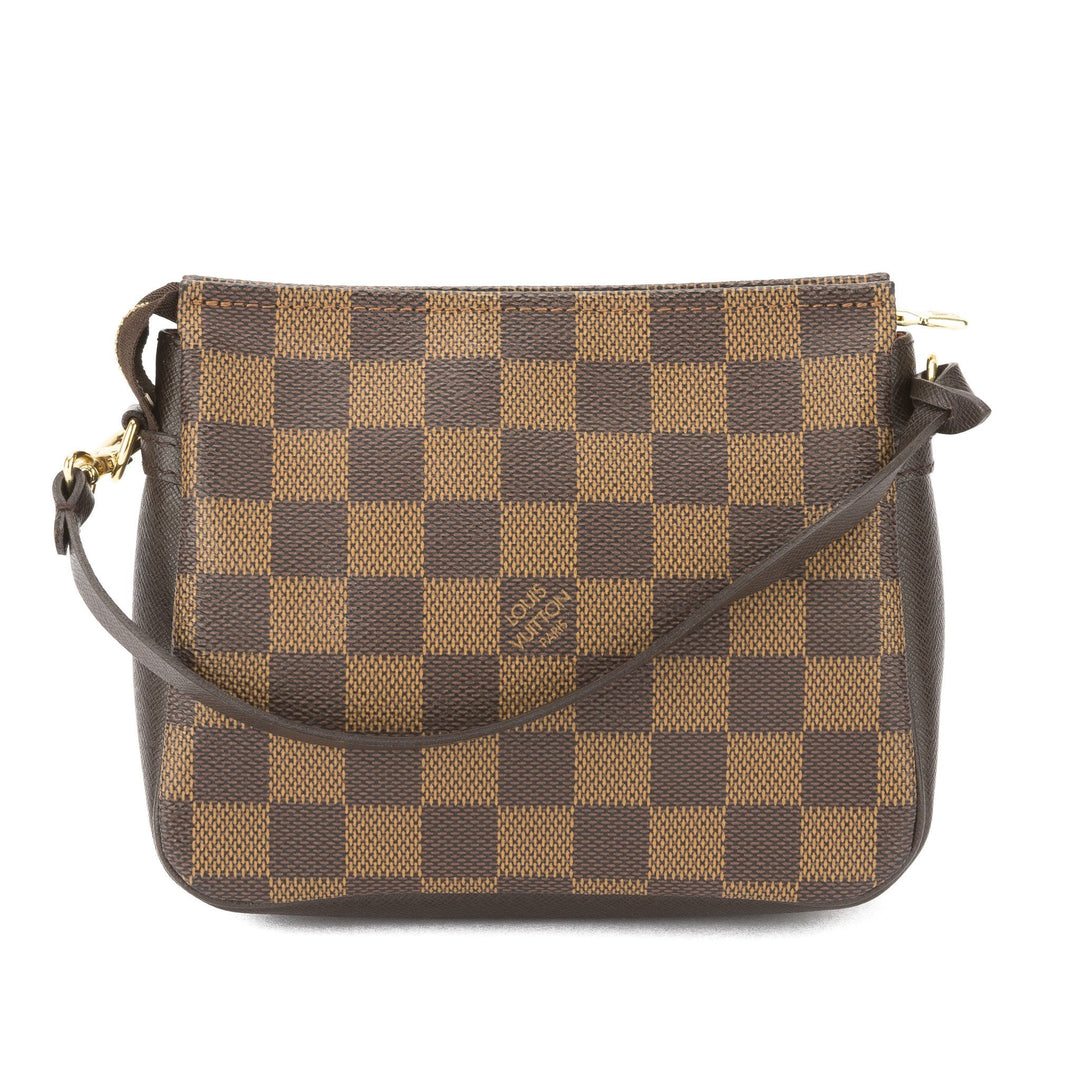 L*V Damier Ebene Trousse Cosmetic Tote Bag (Pre Owned)