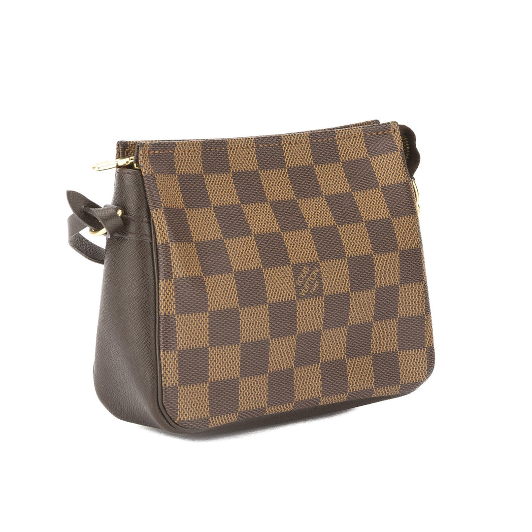 L*V Damier Ebene Trousse Cosmetic Tote Bag (Pre Owned)