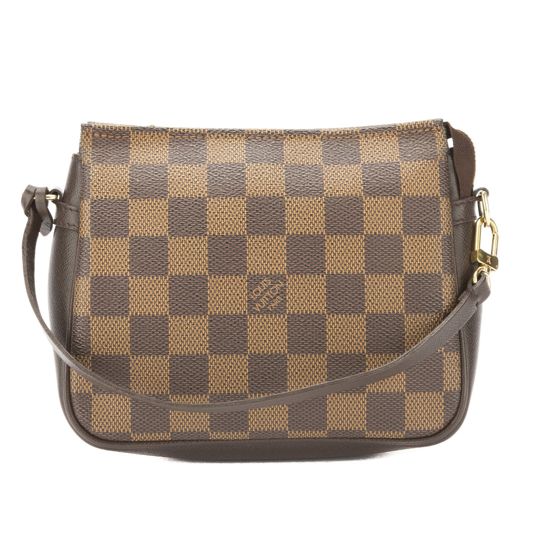 L*V Damier Ebene Trousse Cosmetic Tote Bag (Pre Owned)