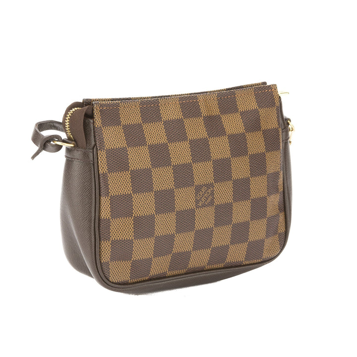 L*V Damier Ebene Trousse Cosmetic Tote Bag (Pre Owned)