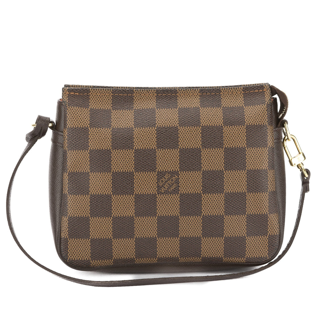 L*V Damier Ebene Trousse Cosmetic Tote Bag (Pre Owned)