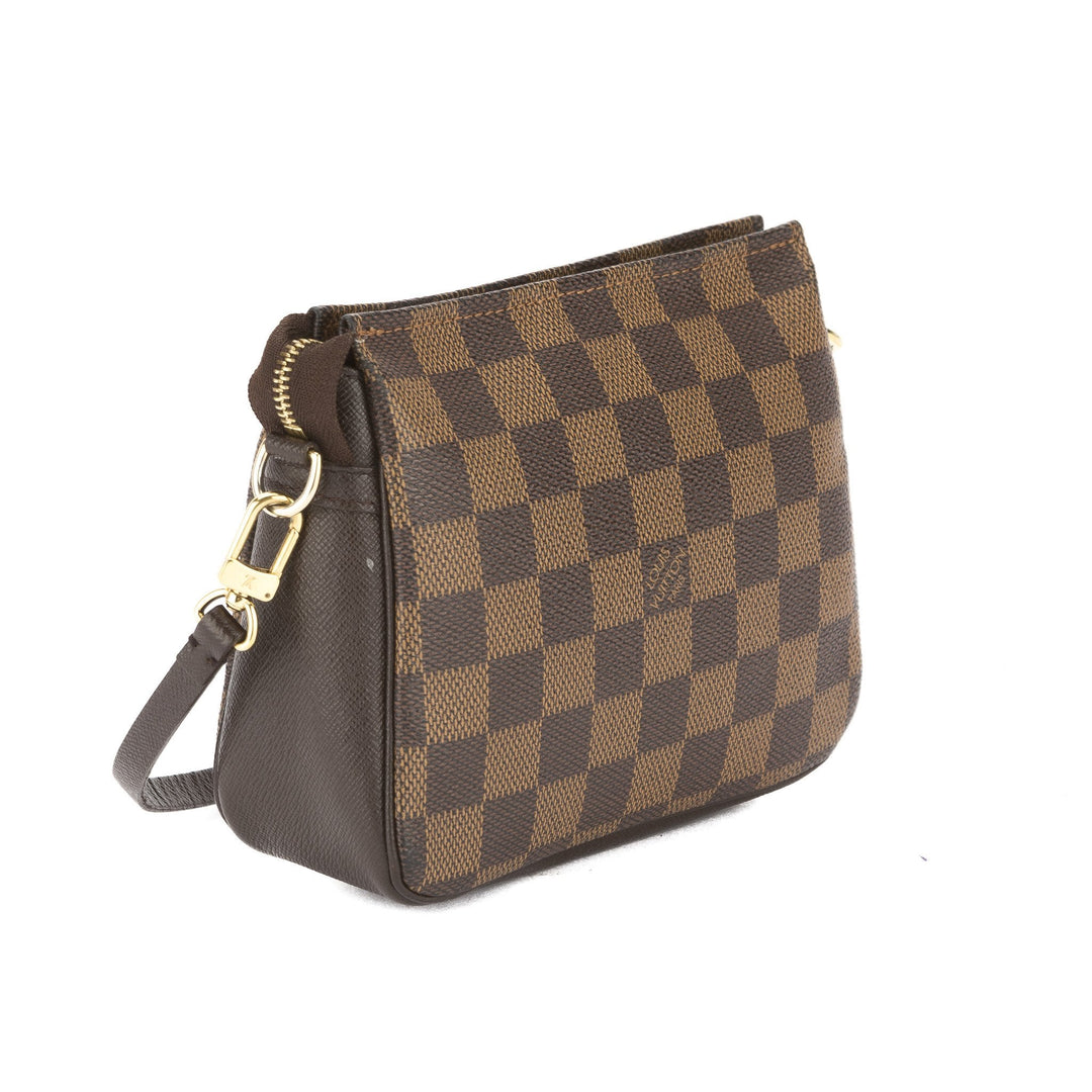 L*V Damier Ebene Trousse Cosmetic Tote Bag (Pre Owned)