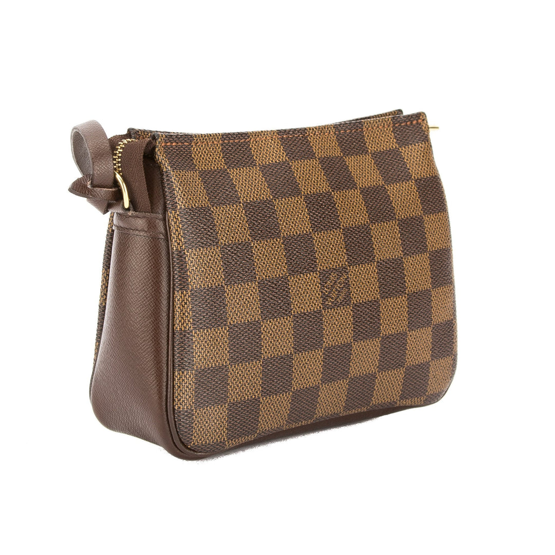 L*V Damier Ebene Trousse Cosmetic Tote Bag (Pre Owned)