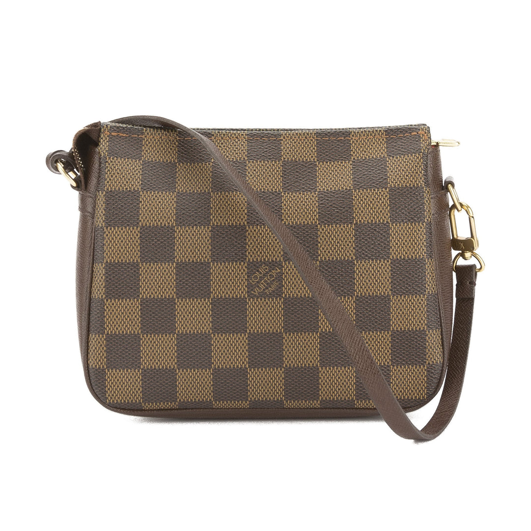 L*V Damier Ebene Trousse Cosmetic Tote Bag (Pre Owned)