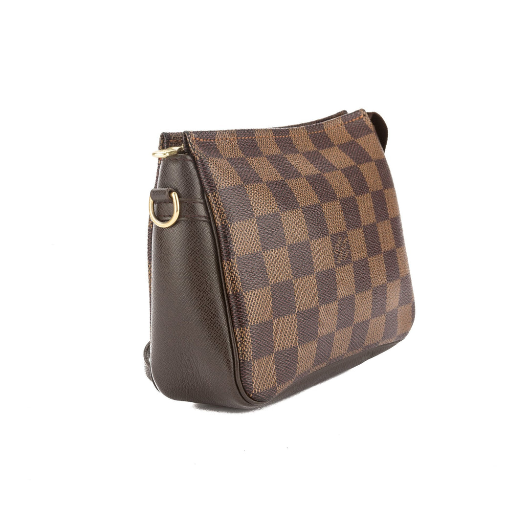L*V Damier Ebene Trousse Cosmetic Tote Bag (Pre Owned)