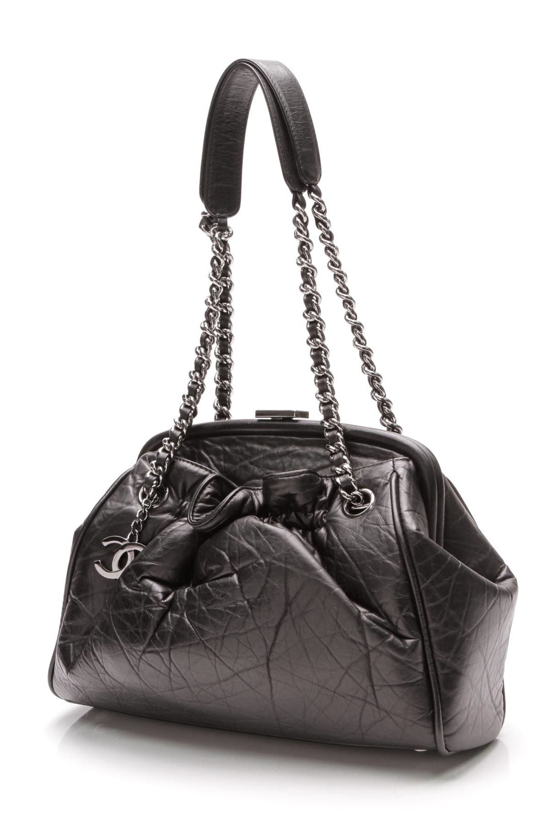 Paris-New York Frame Bag - Black Calfskin