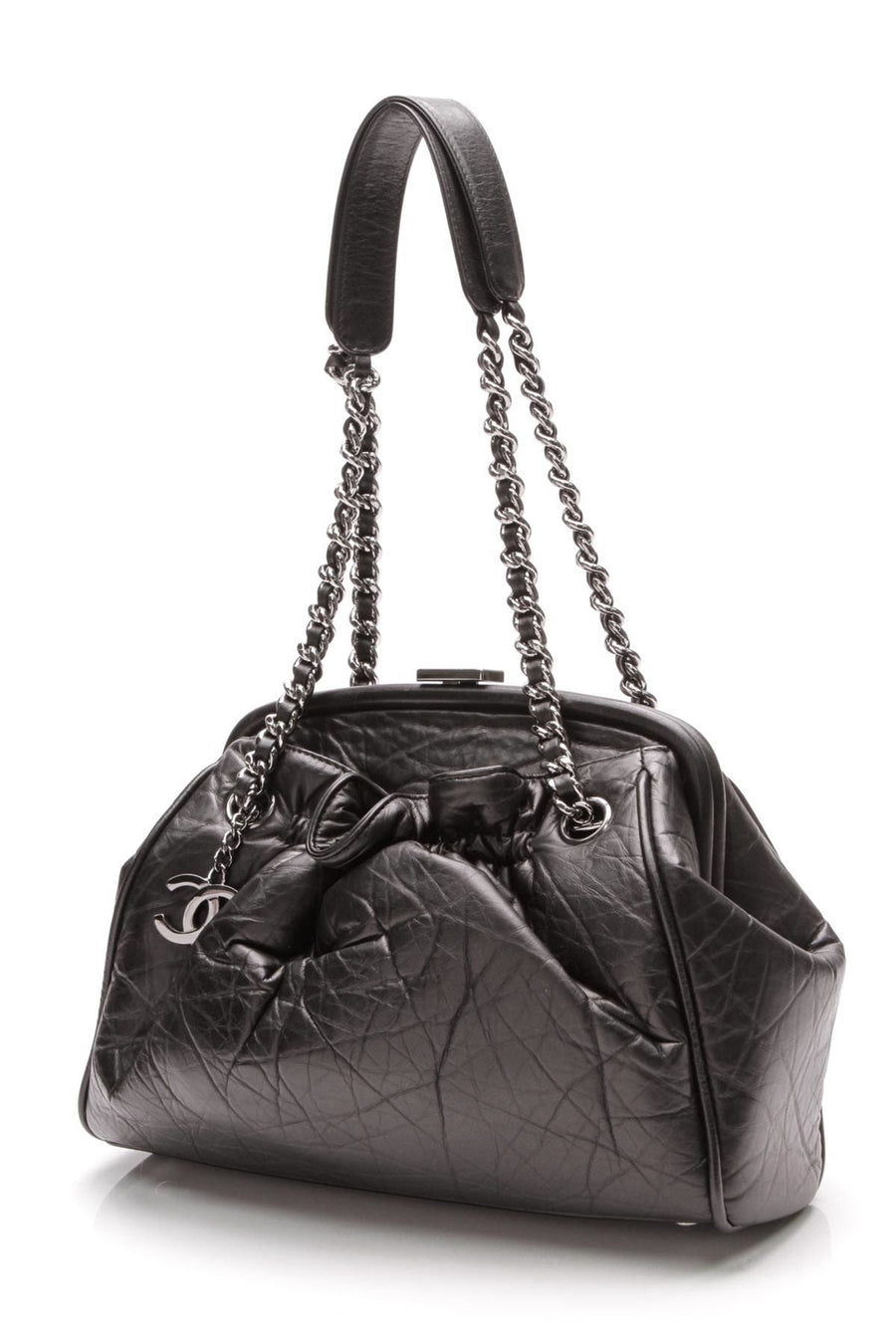Paris-New York Frame Bag - Black Calfskin