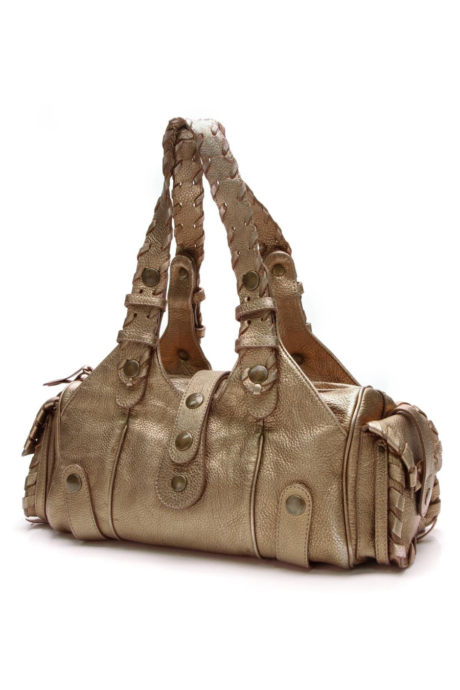 Silverado Satchel Bag - Gold