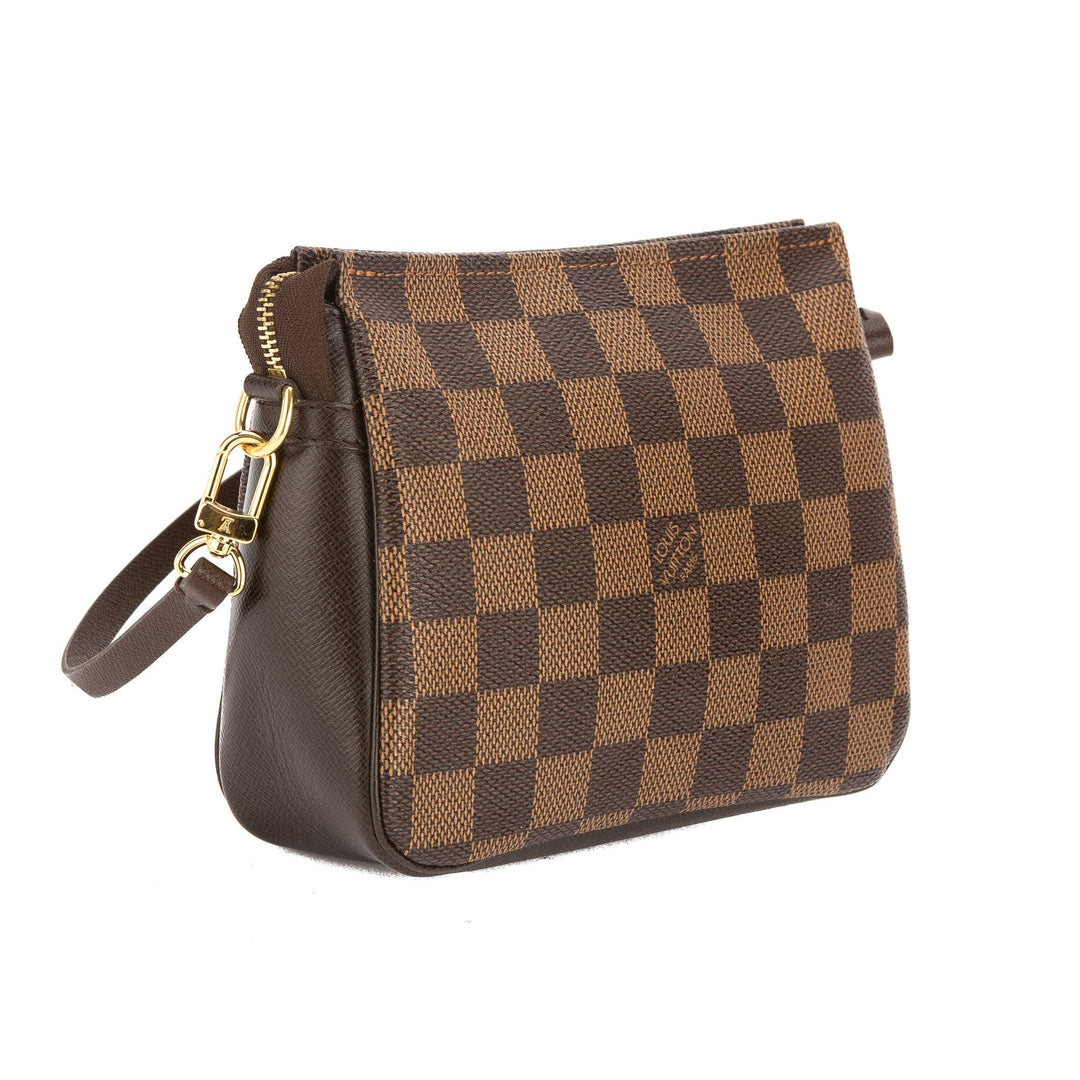 L*V Damier Ebene Trousse Cosmetic Tote Bag (Pre Owned)