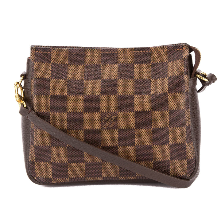L*V Damier Ebene Trousse Cosmetic Tote Bag (Pre Owned)