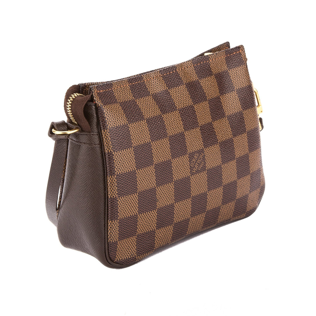 L*V Damier Ebene Trousse Cosmetic Tote Bag (Pre Owned)
