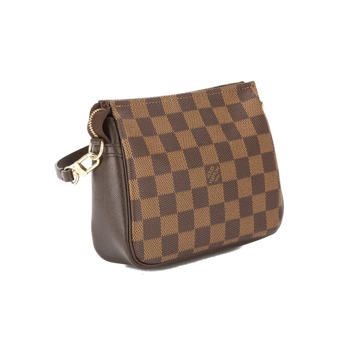 L*V Damier Ebene Canvas Trousse Cosmetic Tote Bag (Pre Owned)