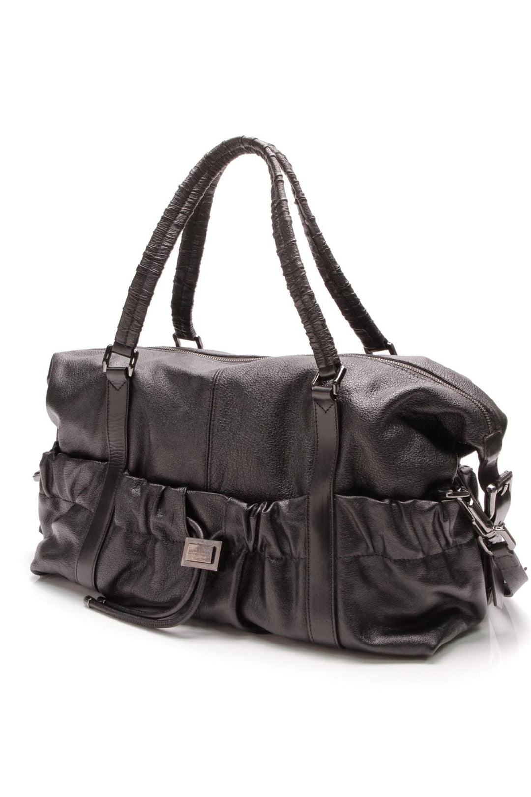 Farrar Drawstring Messenger Bag - Black