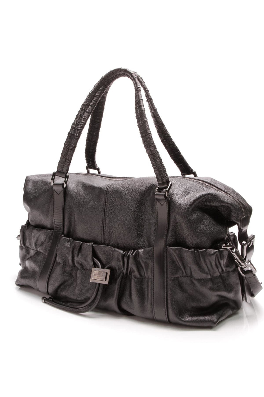 Farrar Drawstring Messenger Bag - Black